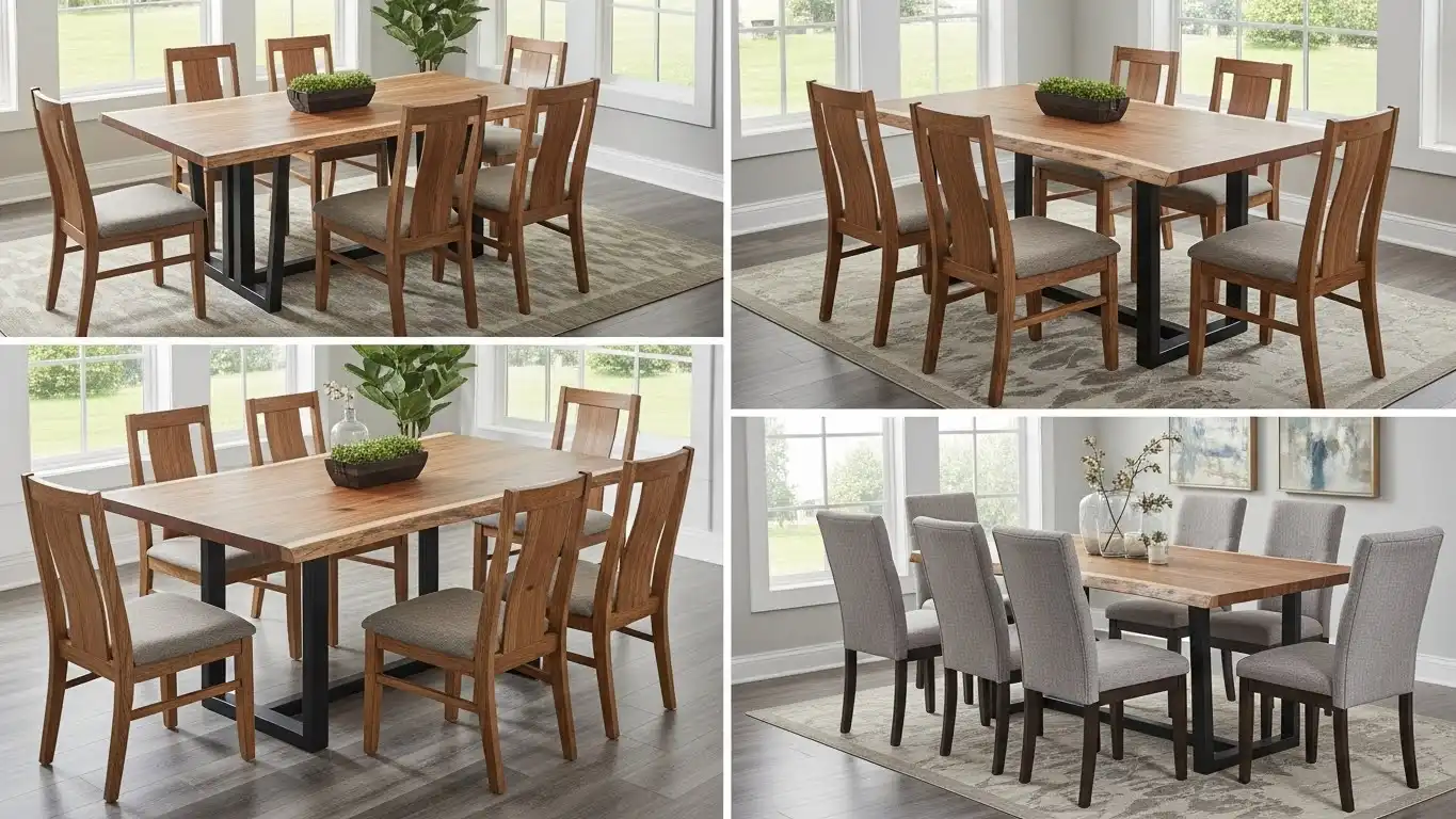 Modern Dining Tables With Natural Wood Finish