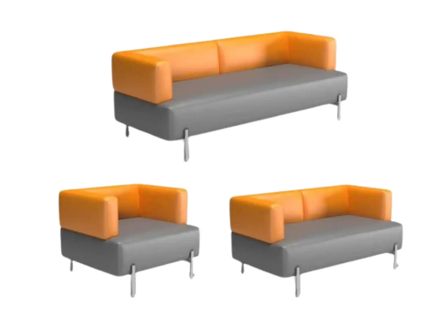 customized sofa for office in two colours