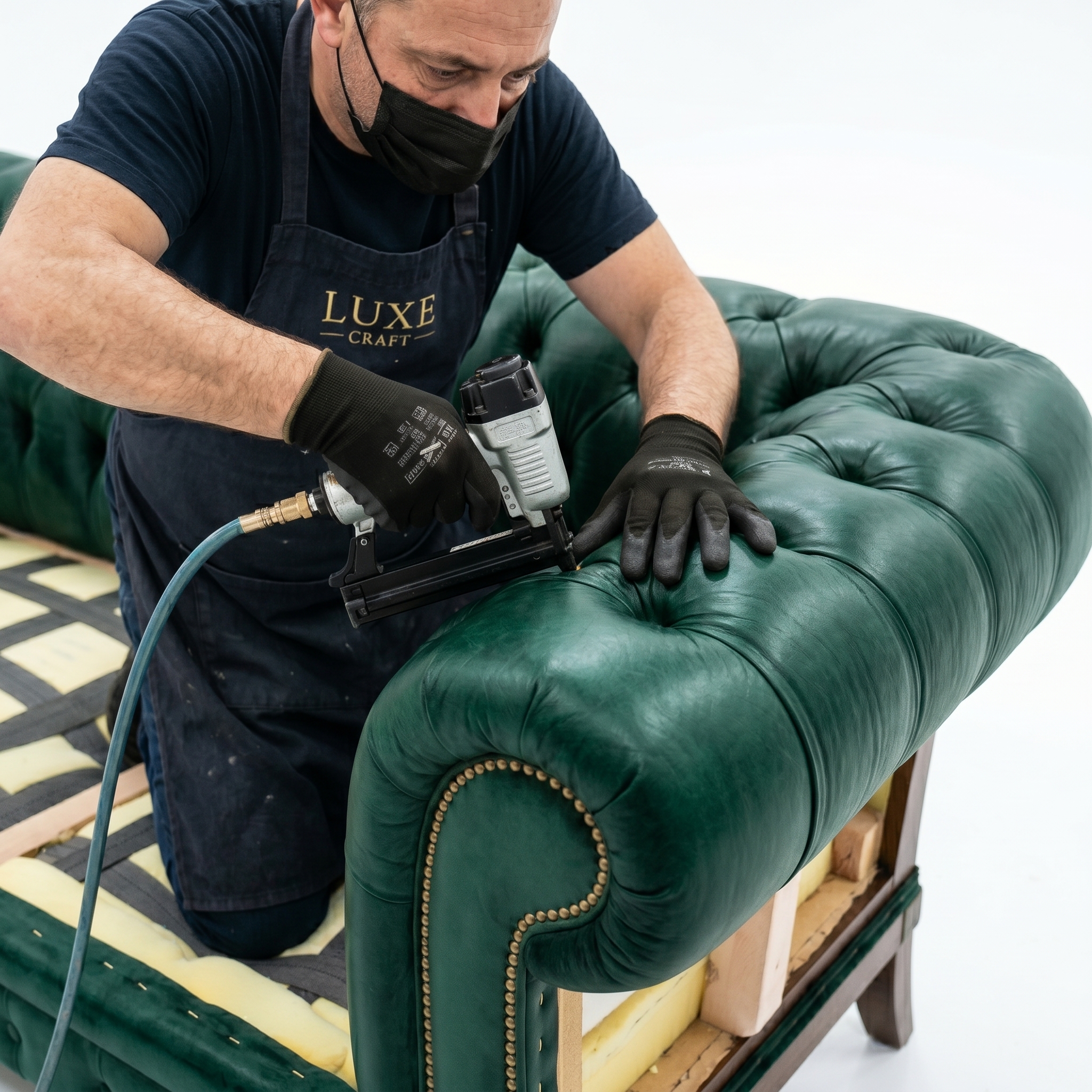 Sofa frame in production at the WoodsRoyal Bengaluru workshop