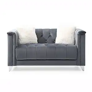 Chester Love Seat - Dark Grey - Woods Royal