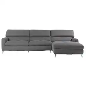 Confy Dark Grey L Shape Sofa - Fabric - Woods Royal