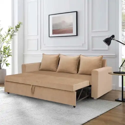 Sofa Cum Bed With Loose Pillow - Woods Royal