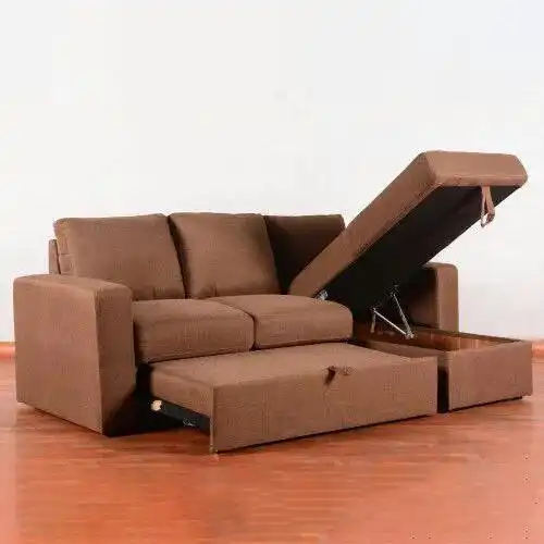 Two Seater Sofa Bed With Lounger Storage - Woods Royal